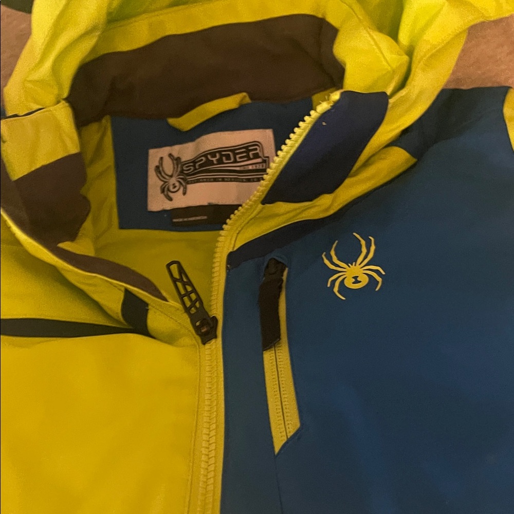 Spyder Vibrant Yellow and Blue Jacket